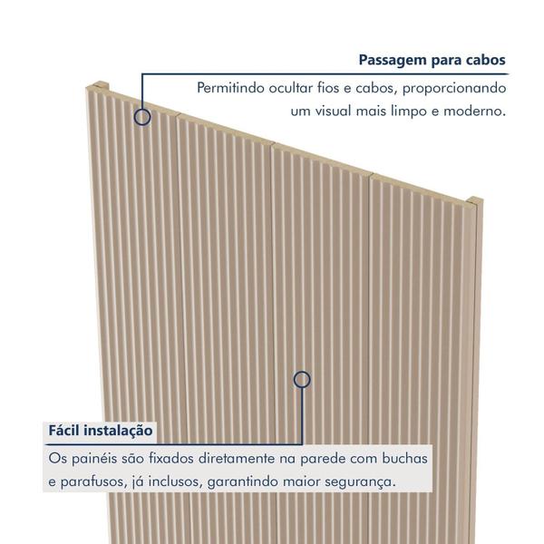 Imagem de Painel Ripado Toronto 2,50x1,74x3,3mm(4,35)m²  Ecorevest