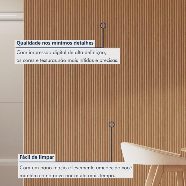 Imagem de Painel Ripado Toronto 2,50x2,32x3,3mm(5,8)m²  Ecorevest