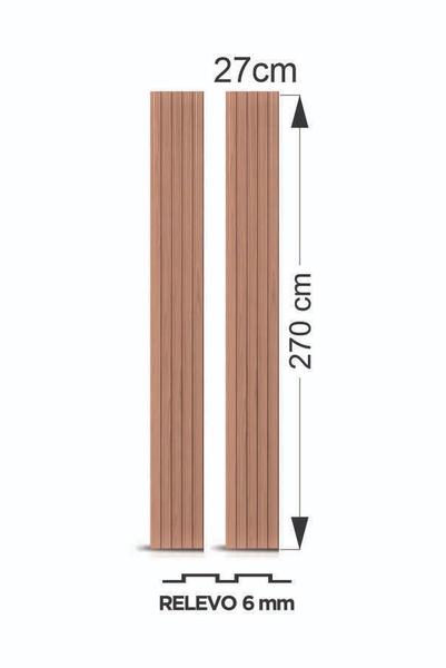 Imagem de Painel Ripado Versátil: 02 unid. 270x27cm larg.