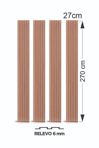 Imagem de Painel Ripado Versátil: 04 unid 270x27cm larg.