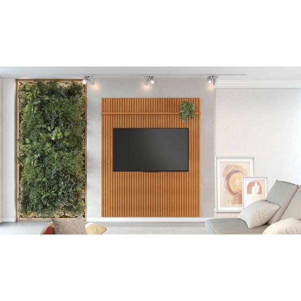 Imagem de Painel Riso Candian 218x207cm em MDP/MDF para Tv de 75 Polegadas JCM Movelaria