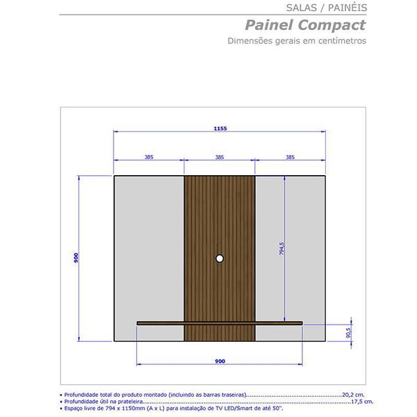 Imagem de Painel Sala Compact para TV até 48 Polegadas