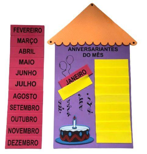 Imagem de Painel Sala De Aula Calendário E Aniversariante Do Mês