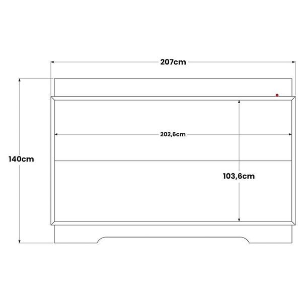 Imagem de Painel Sala Michigan para TV até 70 Polegadas