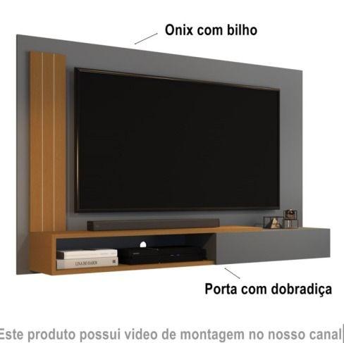 Imagem de Painel Sala Para TV Até 50 Polegadas Com Porta Denver- Cores Diversas  - Lojas G2 Móveis