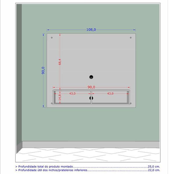 Imagem de Painel Sala Para TV de até 43 Polegadas Cerpa