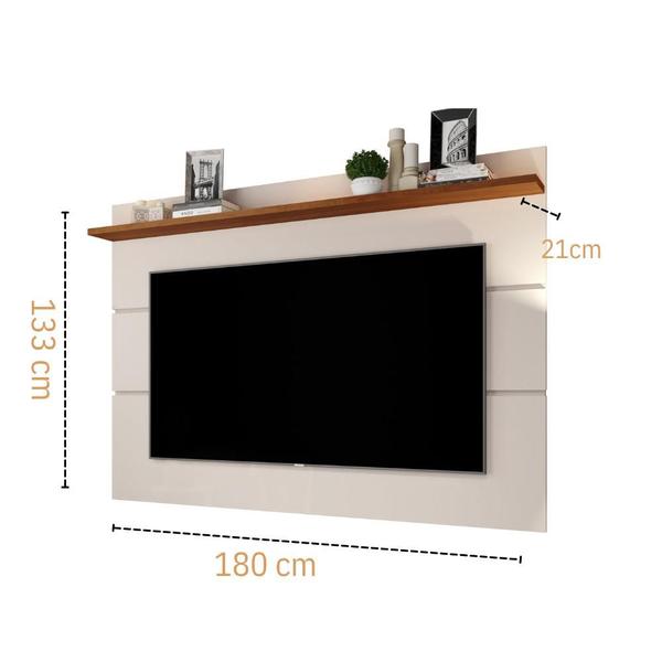 Imagem de Painel Simples para TV ate 70" Sala de TV e  Quarto 1 Prateleira Vivare 1,80 Anto