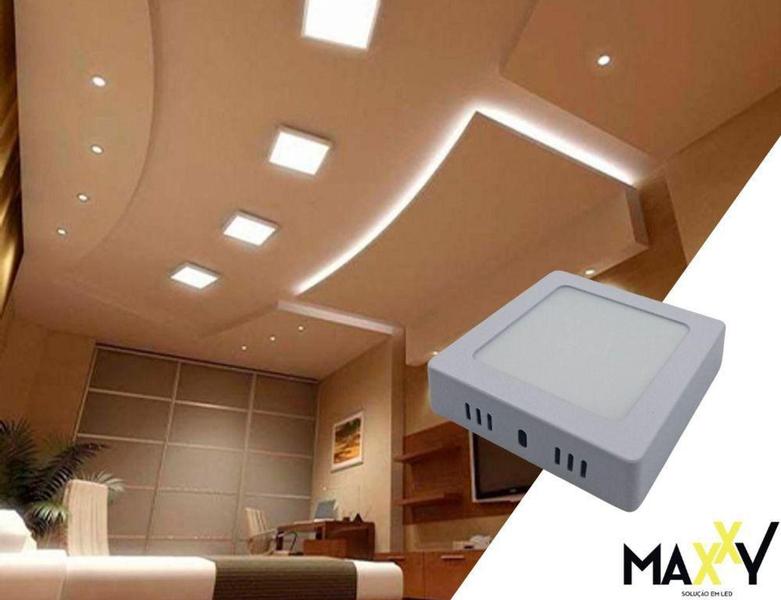 Imagem de Painel Sobrepor LED Quadrado 18W Neutro/Frio - Maxxy