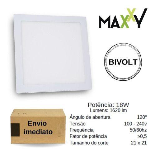 Imagem de Painel Sobrepor LED Quadrado 18W Neutro