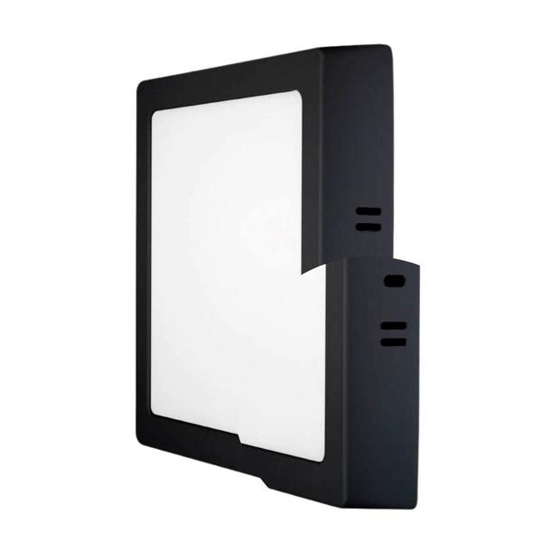 Imagem de Painel Sobrepor Quadrado 18W Led Bi-Volt 3.000K - Preto