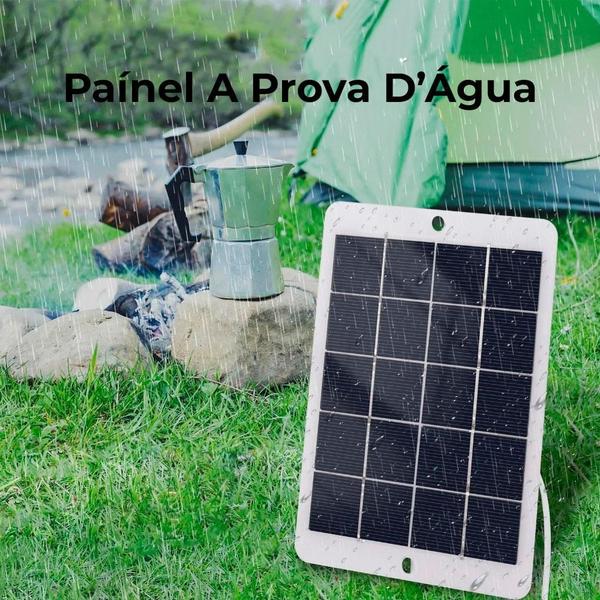 Imagem de Painel Solar Externo Portatil, Entrada Usb, 157Mm X 94Mm