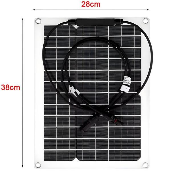 Imagem de Paínel Solar Fotovoltaico Flexivel E Leve 300W, 38Cm X 28Cm