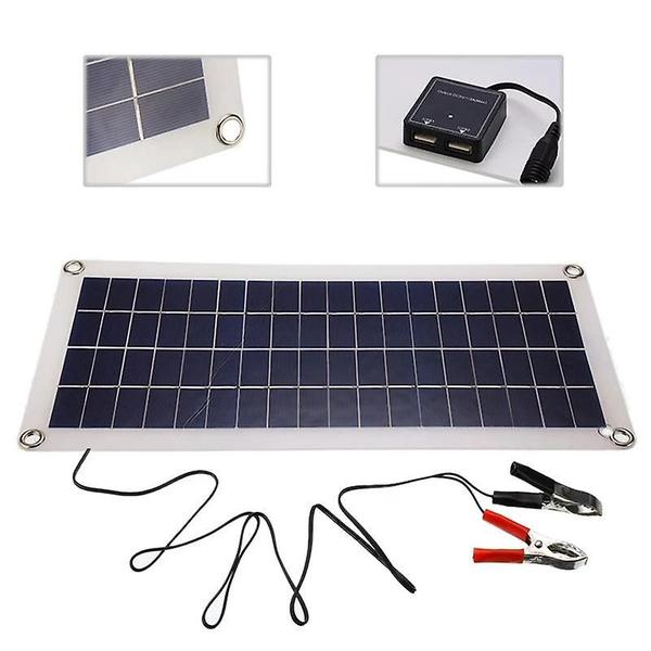 Imagem de Painel solar Wokex 20W com saída USB dupla +controlador 30A