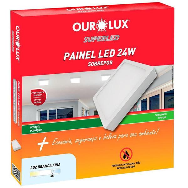 Imagem de Painel Superled Sobrepor 24W BIV 6500k Quadrado Ourolux