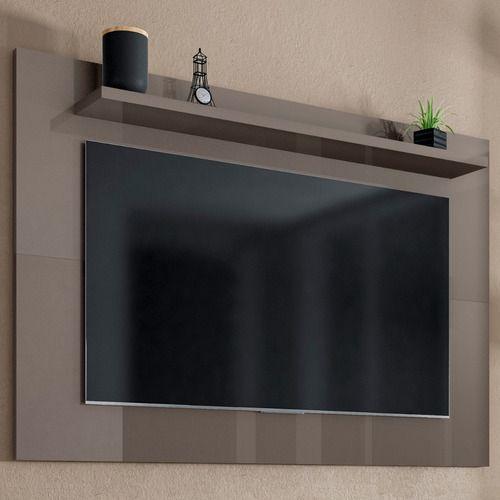 Imagem de Painel Suspenso Aéreo Embutido de Parede Sala De Estar Smart Tv 50 Safira 1,35m Casa D - Cinza