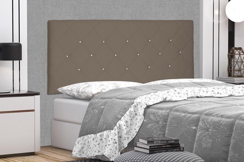 Imagem de Painel Tania Suede Caramelo Queen 160cm - Spezzia