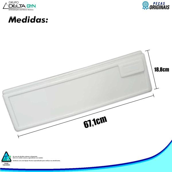 Imagem de PAINEL TESTEIRA FRICON 18,8x67,1cm MOD. SEM FURO TS345 BRANCO