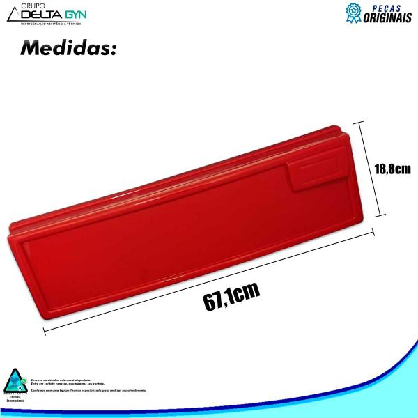 Imagem de PAINEL TESTEIRA FRICON MOD. SEM FURO TS345 VERMELHO 18,8x67,1CM