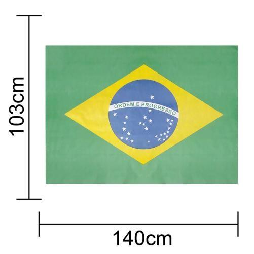 Imagem de Painel TNT Bandeira Brasil Copa do Mundo 1,40x1,03m - 01 un