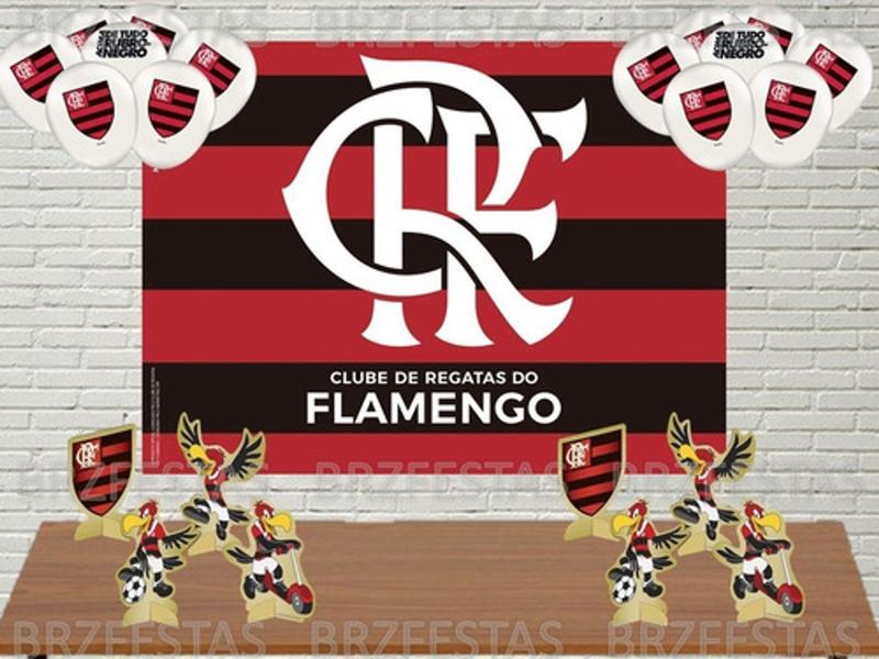 Imagem de Painel TNT Flamengo Time Bandeira Decoração Parede Festa