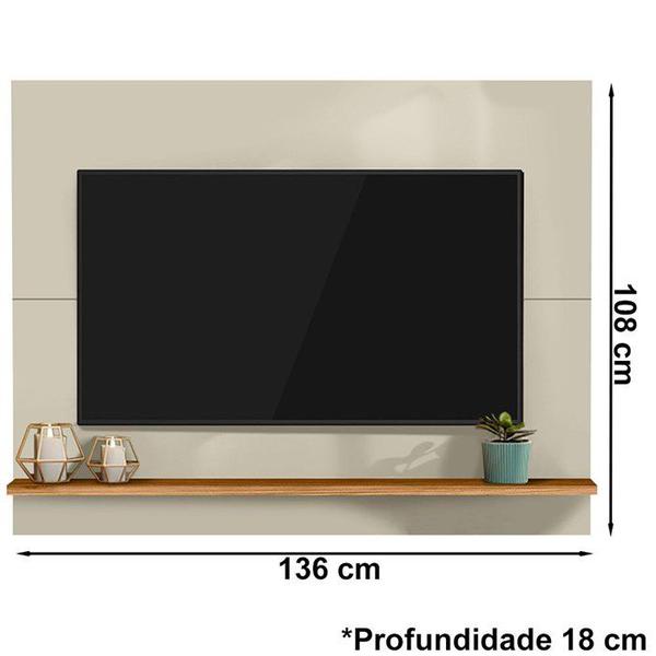 Imagem de Painel TV 55 Pol 136 cm 632 Off White Nature Tebar