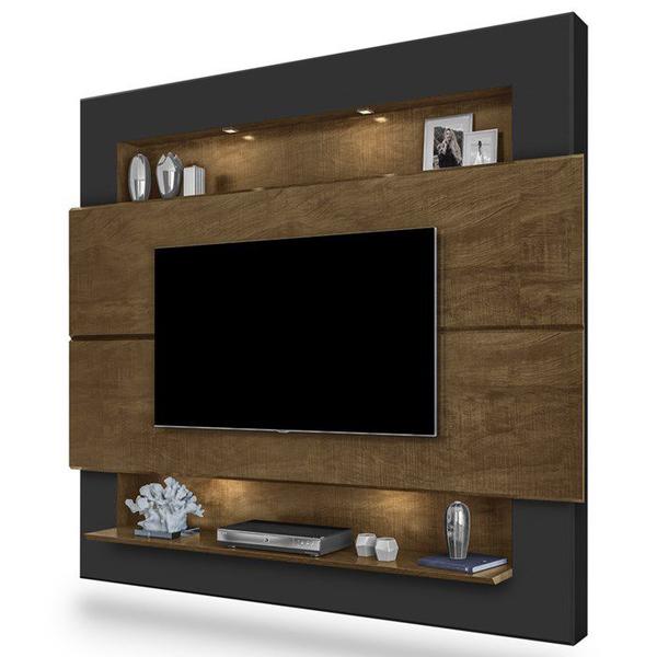 Imagem de Painel TV 75 Pol 217 CM MDF 01506002 Malbec Preto LPA