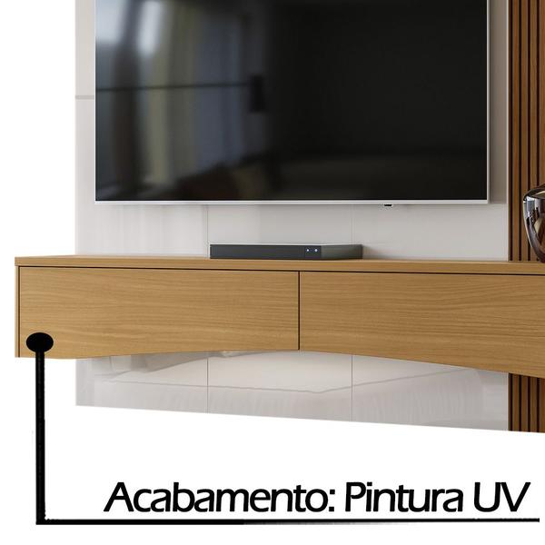 Imagem de Painel TV até 65" Polegadas 2 Gavetas Off White/Tauari Lukaliam Europa 180X162