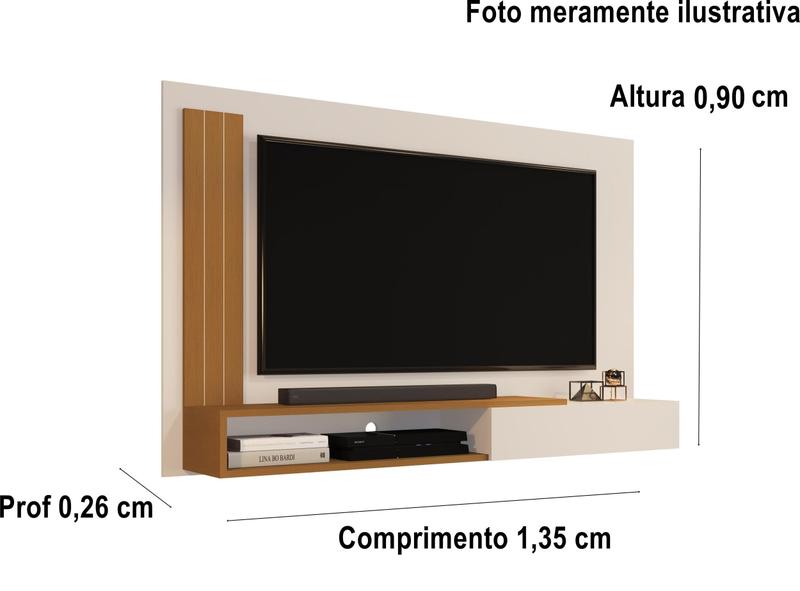 Imagem de Painel TV Smart até 50 Polegadas Mach com porta - Várias Cores - MJM Casa dos Moveis