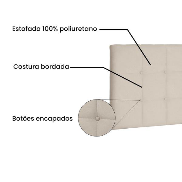 Imagem de Painel Verona Cama Box Solteiro 90cm Suede - SSX Multicoisas