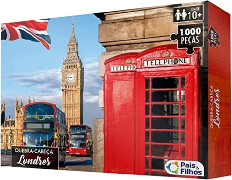 Imagem de Pais & Filhos Quebra Cabeça Londres Premium - 1000 Pçs Multicolor 790679