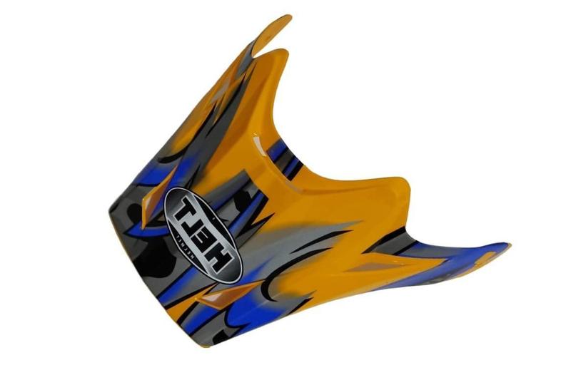 Imagem de Pala Amarelo Para Capacete Helt Original Modelo B815 Cross