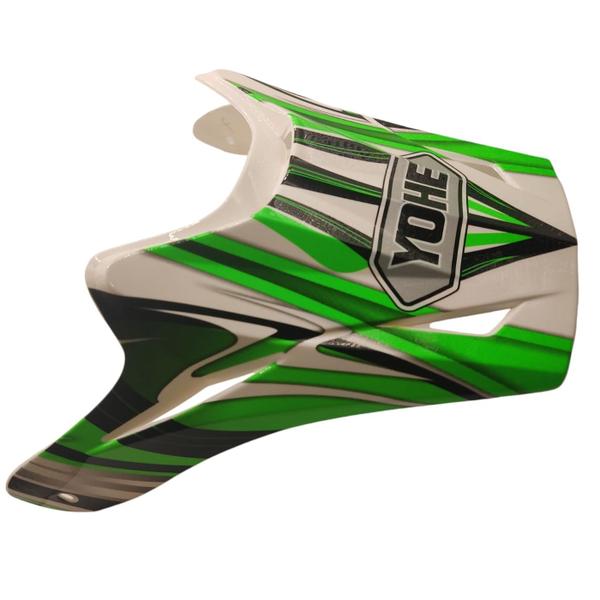 Imagem de Pala Para Capacete Motocross E Trilha Cross B-815 Verde Yohe