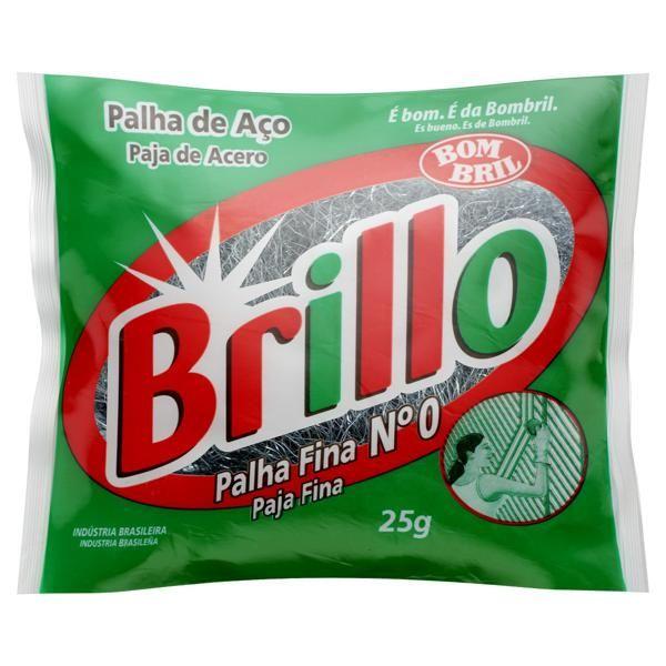 Palha de aco brillo 25g n.0 - BOMBRIL Imagem de Palha de aco brillo 25g n.0