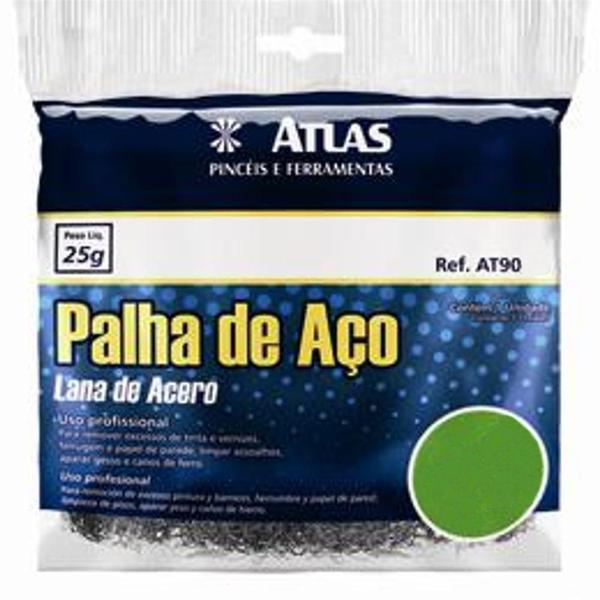 Imagem de Palha de Aço Fina Numero 0 - AT90/50 - PINCEIS ATLAS