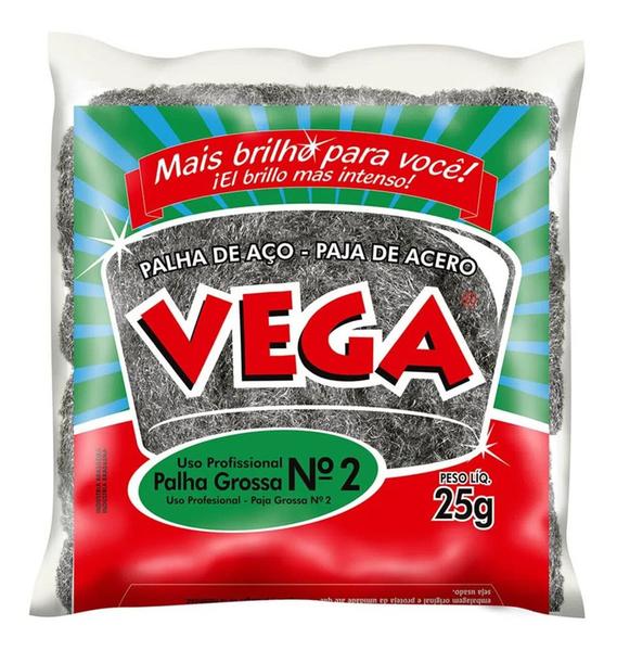 Imagem de Palha De Aço Grossa Professional N2 Vega 25gr