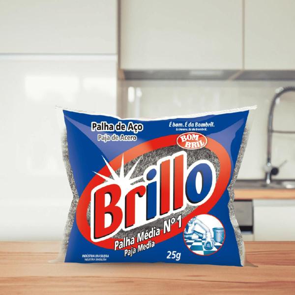 Palha de aco media brillo 25g n.1 Imagem de Palha de aco media brillo 25g n.1