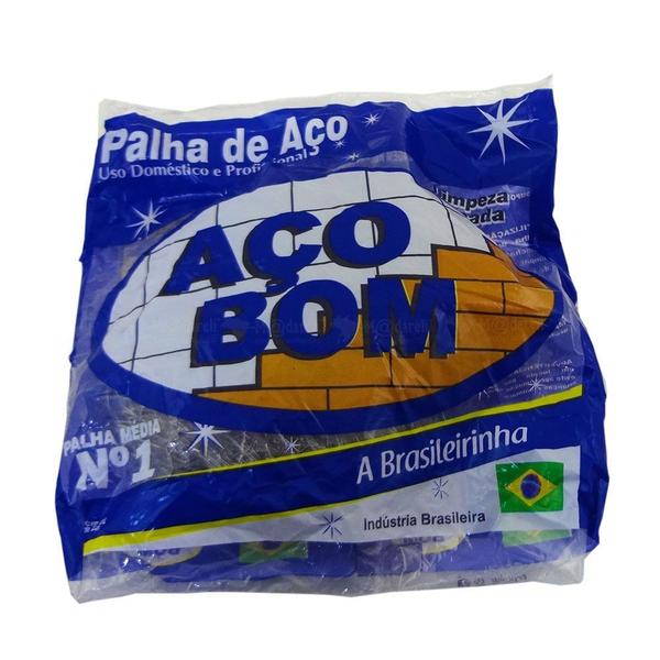 Imagem de Palha de aco n.1 media açobom (20/300) un