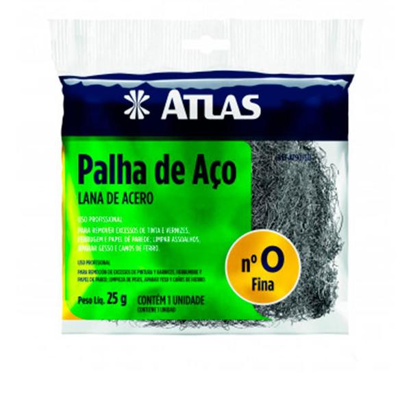 Imagem de PALHA DE AÇO Nº0 REMOVE SUJEIRAS DE TINTAS E VERNIZES ATLAS