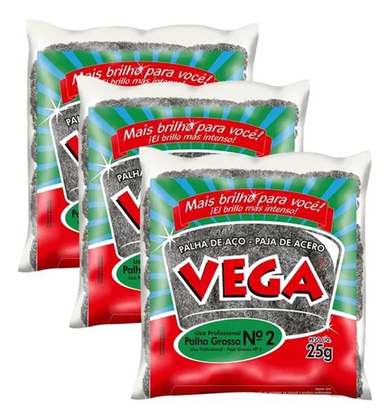 Palha de aço Nº2 - Vega (25g) Imagem de Palha de aço Nº2 - Vega (25g)