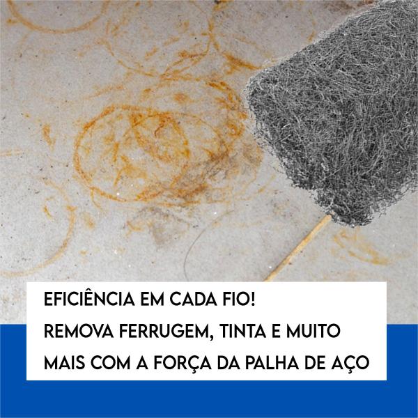 Palha De Aço Uso Profissional C/20un 25gramas (N0, N1, ou N2) - Atlas Imagem de Palha De Aço Uso Profissional C/20un 25gramas (N0, N1, ou N2) - Atlas