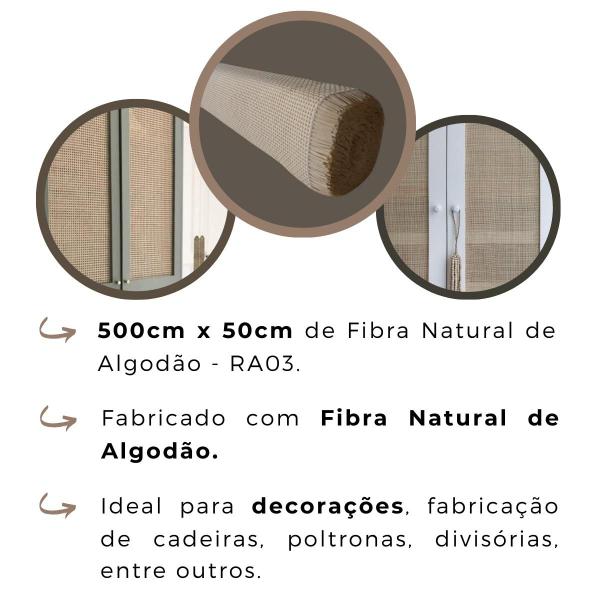 Imagem de Palha Indiana Natural De Algodão Decoração 500x50cm - Ra03