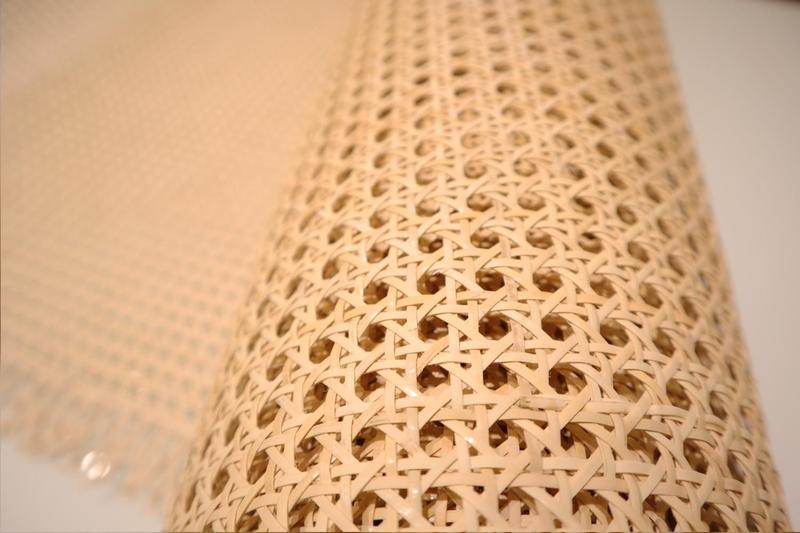 Imagem de Palha Natural Rattan Real Da Indonésia Sextavada 60cm x 1 MT