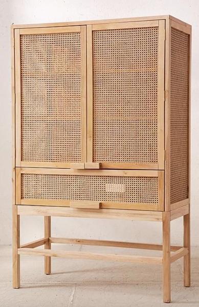 Imagem de Palha Natural Rattan Real Da Indonésia Sextavada 80Cm X 1 Mt