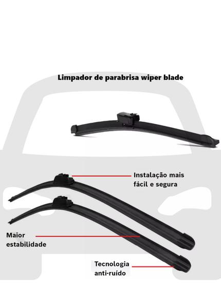 Imagem de Palheta 16" PEUGEOT 207 SW Lado Passageiro 2008 até 2014