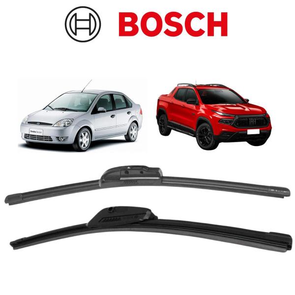 Imagem de Palheta Bosch Aerofit Esquerda + Direita Fiat Toro 2016 A 2024