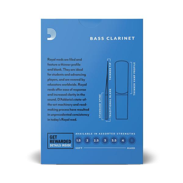 Imagem de Palheta Clarone 2.0 (10 Unidades) D Addario Royal REB1020