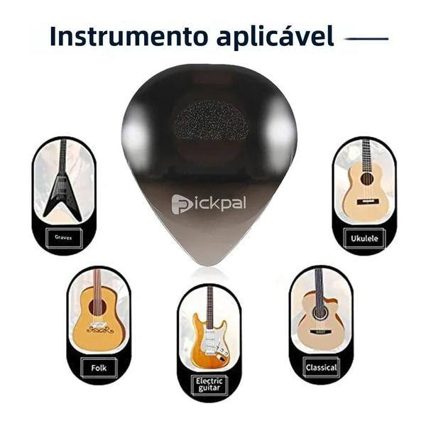 Imagem de Palheta De Guitarra LED Luminosa De Alta Sensibilidade Para Guitarristas Elétricos De Baixo E