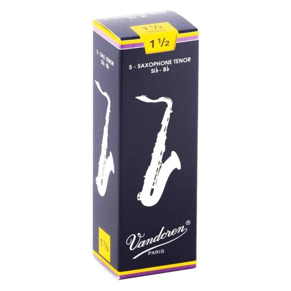 Imagem de Palheta de sax tenor vandoren leve 1,5 tradicional sr2215 kit com 2