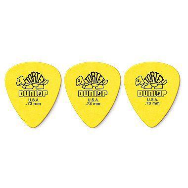 Imagem de Palheta Dunlop Tortex Standard 0,73mm Amarela 3 Unidades