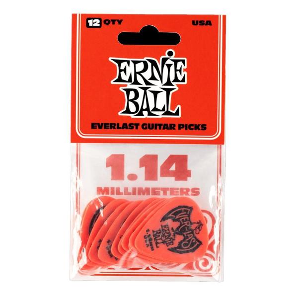 Imagem de Palheta Ernie Ball Everlast 1.14mm Vermelha com 12 unidades P9194